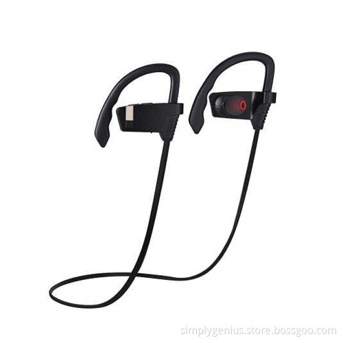 over-ear rechargeable mini wireless necklace earphone